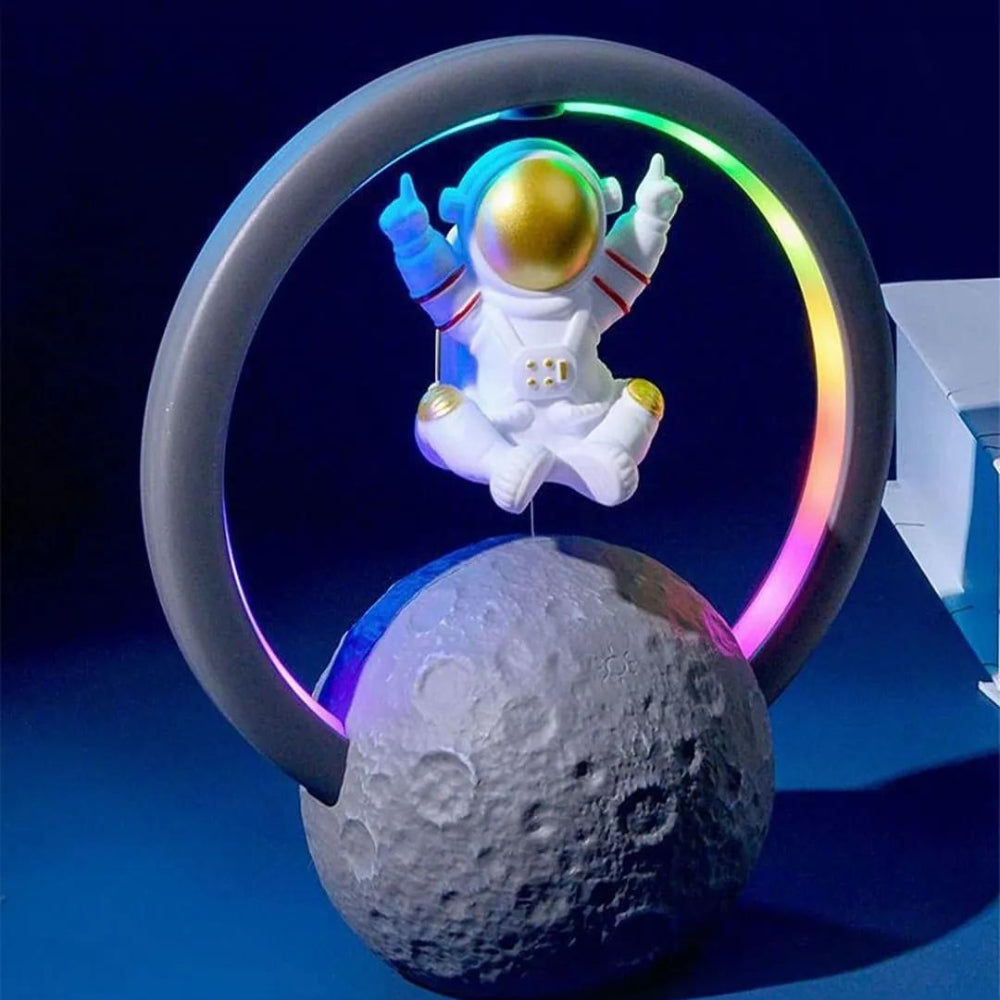 AstronoSound: Lámpara Parlante Flotante RGB